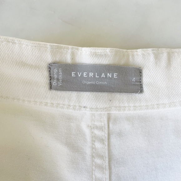 Everlane The Utility Barrel Pant Organic Cotton Bone Ecru Size 4 - Picture 10 of 14